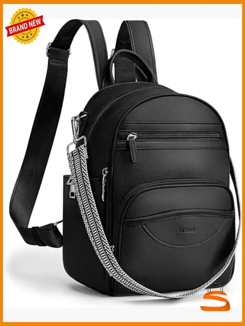 Mini Backpack Purse Vegan Leather with RFID Blocking Convertible Shoulder